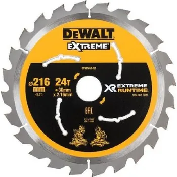 Pilový kotouč DeWALT Příslušenství - Pilový kotouč na dřevo 216x30 mm, 24 zubů DT99568