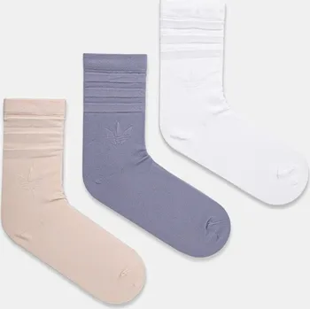 Ponožky adidas Originals 3-pack dámské, bílá barva, JJ4305 00X, vel. 40/42