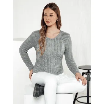 Dámský svetr Dámský svetr DSTREET LAVIRTA SVĚTLE ŠEDÁ unisize
