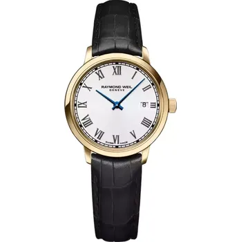 Hodinky Raymond Weil - 5985-PC-00359 - Toccata Ladies Gold PVD Leather Quartz Watch, 29 mm