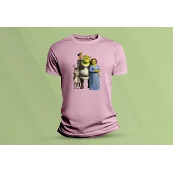 Chlapecké oblečení Dětské bavlněné tričko Shrek. Růžová velikost 128