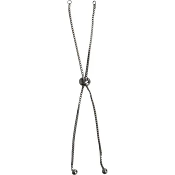 Dětské navlékací korálky Pro Háčkování Šňůrka stahovací 24 cm ocel stříbrná