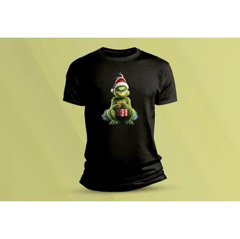 Dětské bavlněné tričko Grinch 3. Černá velikost 116 (5-6 let)