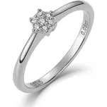 Olivie Zásnubní prsten PŘÍRODNÍ DIAMANT 0,06ct 9243 Velikost prstenů: 8 (EU: 57-58) Ag 925; ≤1,4 g.