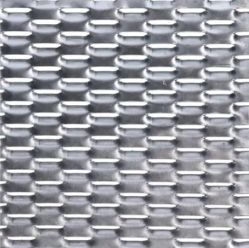 Stavební profil tahokov šestihranná oka 47 x 18 mm, můstek 8 mm, Al, 1000 x 1500 x 2 mm - perforovaný hliníkový plech, šestihranná oka 47 x 18 mm, tl. 2 mm, můstek 8 mm, perforace 11%, rozměr oka 47 mm je rovnoběžný s prvním rozměrem tabule, různé rozměry viz varianty