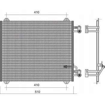 Výparník klimatizace Polcar 1322K8C1 chladič klimatizace