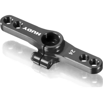 RC model auta HUDY ALU CLAMP THROTTLE SERVO HORN - HITEC - OFFSET 2-HOLE M3 - 24T - expresní doprava