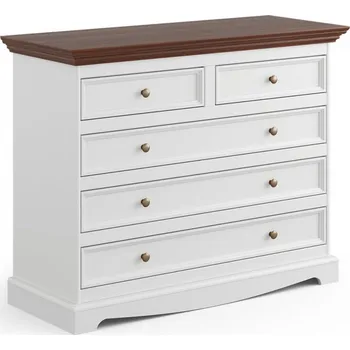 Komoda Komoda LUNO bílá/ořech