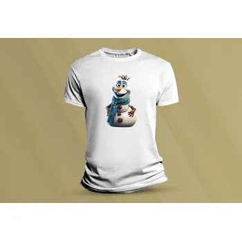 Chlapecké tričko Dětské bavlněné tričko Olaf. Bílá velikost 116 (5-6 let)