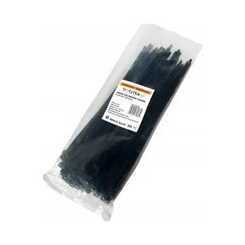 Stahovací páska Stahovací pásky kabelové Stahovací Pásky UV Odolné, silné, 100 ks, 7,6 x 370 mm, černé