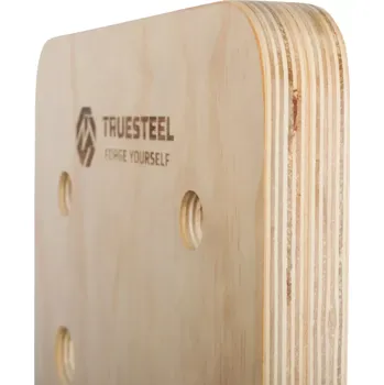 TRUESTEEL Dřevěná lezecká stěna PegBoard 120 cm - vzor dřevo