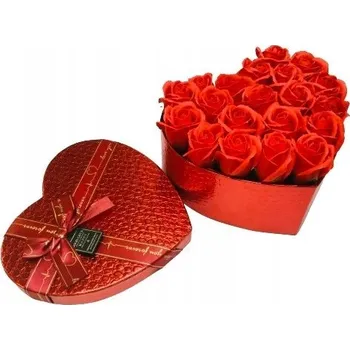 umělá květina Kytice, květinový box, mýdlová růže, dekorace , stabilizovaná růže Domosfera 17 cm