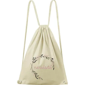 Městský batoh DOBRÝ TRIKO Bavlněný batoh Nevěsta kruh Barva: Natural