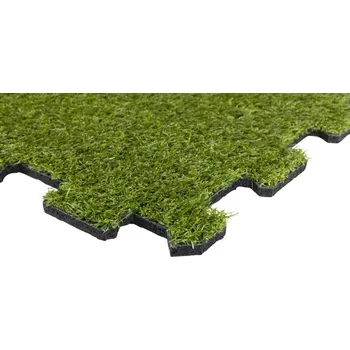 TRUESTEEL Gumová podlaha s umělou trávou Délka vlákna trávy - 18 mm