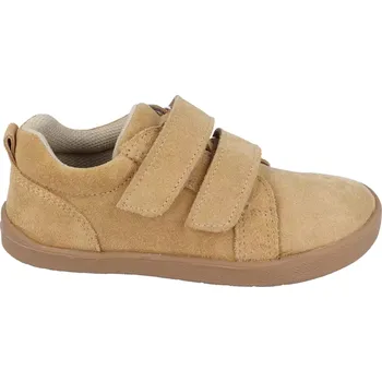 Dívčí tenisky Barefoot kožené celoroční boty EF Crow honey 30