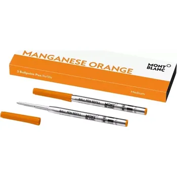 Montblanc - MB128221 - 2 Ballpoint Pen Refills (M) Manganese Orange