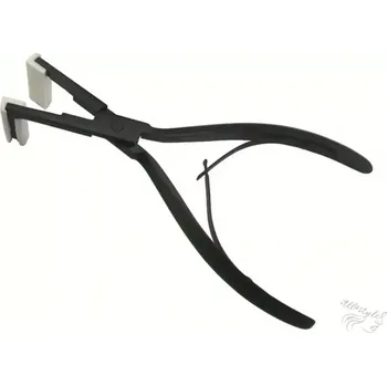 Ozdoba do vlasů Kleště na prodlužování vlasů vlasových pásků tape in - nerez černé