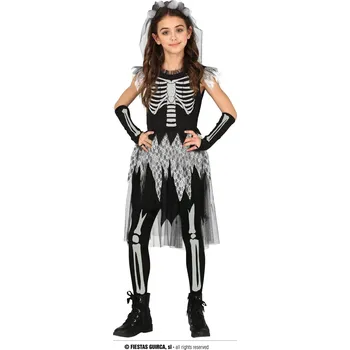 Karnevalový kostým Guirca Kostlivec dívky dětský kostým Velikost: 10 – 12 let
