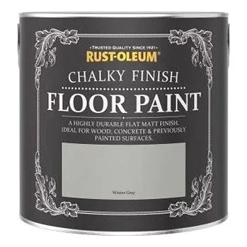 barva na zeď Rust-Oleum Barva na podlahy, Chalky Finish Floor Paint, šedá