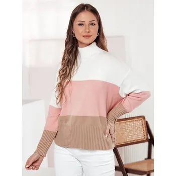 Dámský svetr Dámský svetr DSTREET STRIPELO RŮŽOVÁ unisize