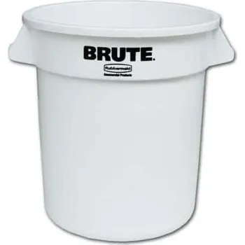 Venkovní odpadkový koš Rubbermaid Plastový kulatý kontejner BRUTE, 38 l