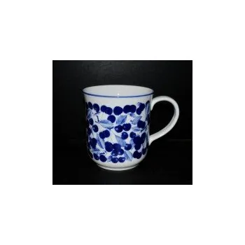 Český porcelán Hrnek golem 1,5l. modré třešně