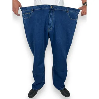 Pánské džíny Toll Pánské modré nadměrné džíny Barva: Modrá, Velikost: 62