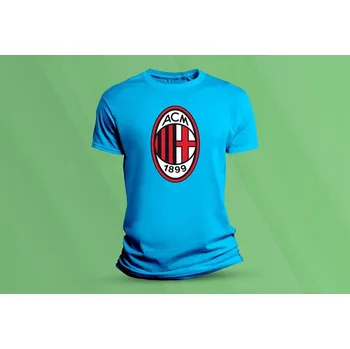 Chlapecké tričko Dětské bavlněné tričko AC Milán. velikost 128 Azurová