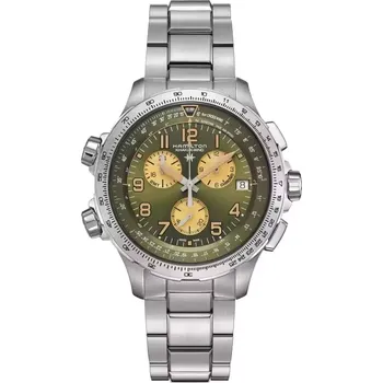 Hodinky Hamilton - H77932160 - Khaki Aviation X-Wind GMT Chrono Quartz