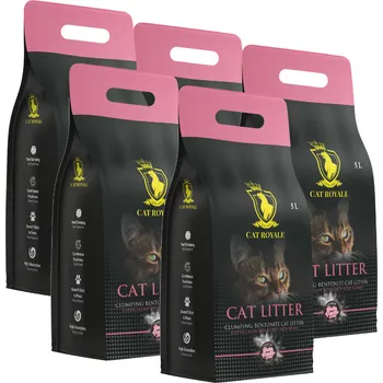 Podestýlka pro kočku Cat Royale Baby Powder bentonitová 25l (5x5l)