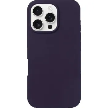 Pouzdro na mobilní telefon Silikonový kryt pro iPhone 16 Pro - tmavě fialový