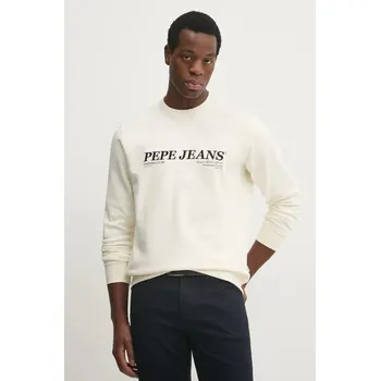 Pánská mikina Mikina Pepe Jeans DYLAN CREW PM582756 béžová 01X, vel. S