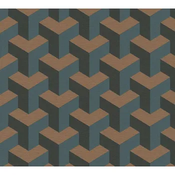 Tapeta A.S. Création | Vliesová tapeta na zeď Daniel Hechter 78150-2 | 0,53 x 10,05 m | černá, vining ivy, bronzová, zlatá + Černá, vining ivy, bronzová, zlatá vliesová tapeta na stěnu 781502 v rozměru 0,53 x 10,05 m