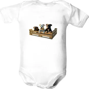 Kojenecký body Dětské body s potiskem Stafordíci dětské