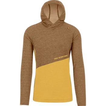 Pánská mikina KARPOS M Camoscio Hoodie, Nuthatch/Golden velikost: L