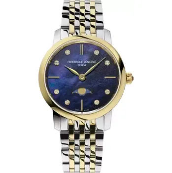 Hodinky Frederique Constant - FC-206MPND1S3B - Slimline Ladies Moonphase Quartz