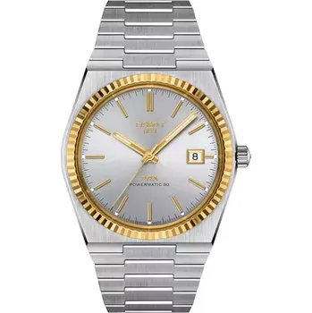 Hodinky Tissot - T931.407.41.031.01 - PRX Powermatic 80 Steel and 18K Gold Bezel