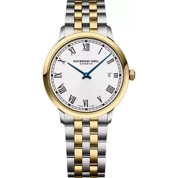 Hodinky Raymond Weil - 5485-STP-00359 - Toccata Men's Classic Two-Tone Gold PVD Quartz Watch, 39 mm