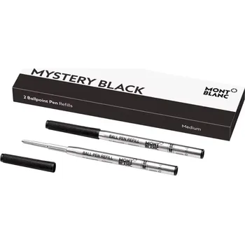 Montblanc - MB128211 - 2 Ballpoint Pen Refill (M) Mystery Black
