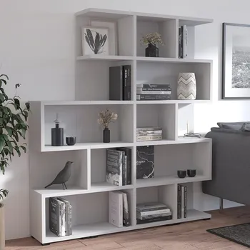 Dílenský regál Regál MORE 3-dílná sestava B | 166,4 x 184 cm | světle šedá | lamino o síle 28 mm, záda 16 mm