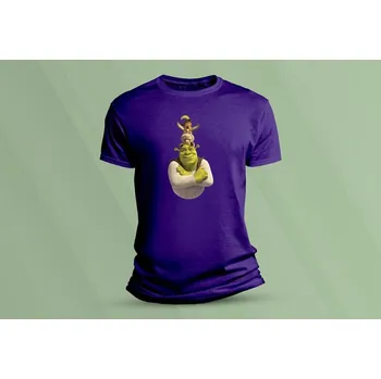 Chlapecké oblečení Dětské bavlněné tričko Shrek 3. velikost 152 (12-13 let) Purpurová