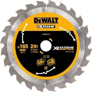 Pilový kotouč DeWALT Příslušenství - Pilový kotouč na dřevo 165x20 mm, 24 zubů DT99560