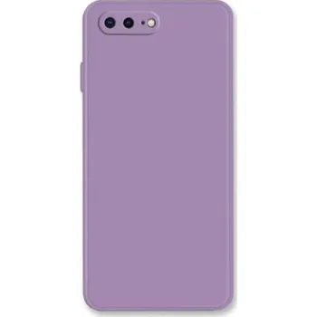 Silikonový ochranný kryt s rovnými hranami pro iPhone 7 Plus / 8 Plus - fialový