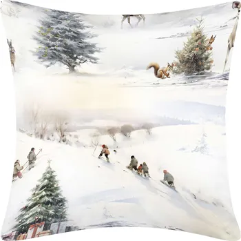 Povlečení DARRÉ Bavlněný povlak na polštář Vánoce v přírodě Velikost: 70 x 90