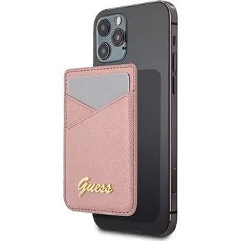 Guess Saffiano Wallet Růžová