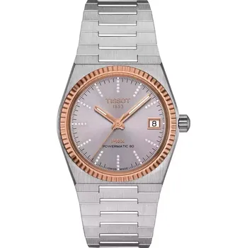 Hodinky Tissot - T931.207.41.336.00 - TISSOT PRX 35MM POWERMATIC 80 STEEL & 18K GOLD BEZEL