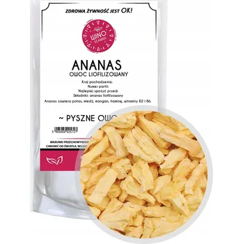 Sušené ovoce Ananas lyofilizovaný kousky - lahodné ovoce sušené mrazem - 100g