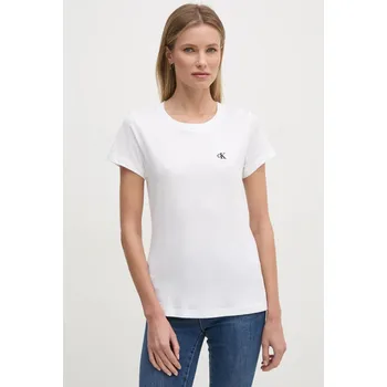 Pánské oblečení Tričko Calvin Klein Jeans J20J212883 béžová 01B, vel. XXS