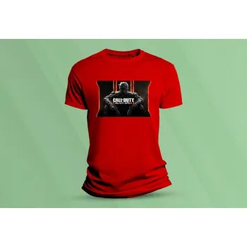 Dětské bavlněné tričko Call of Duty BLACK OPS. Červená velikost 140 (9-11 let)