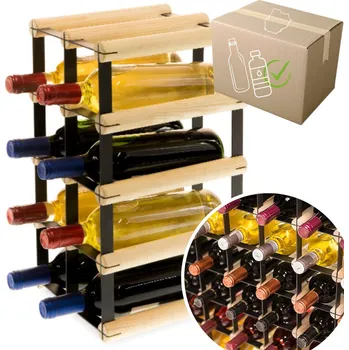 Stojan na víno Stojan na víno RW-8 2x4 regál na 8 lahví vína